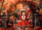 Offres Éclair Kate Aquarelle Automne Forêt Citrouille Arche Toile de fond conçue par GQ - Kate Backdrop FR