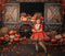 Kate Automne Citrouilles Chariot Grange Porte Toile de fond conçue par Emetselch - Kate Backdrop FR