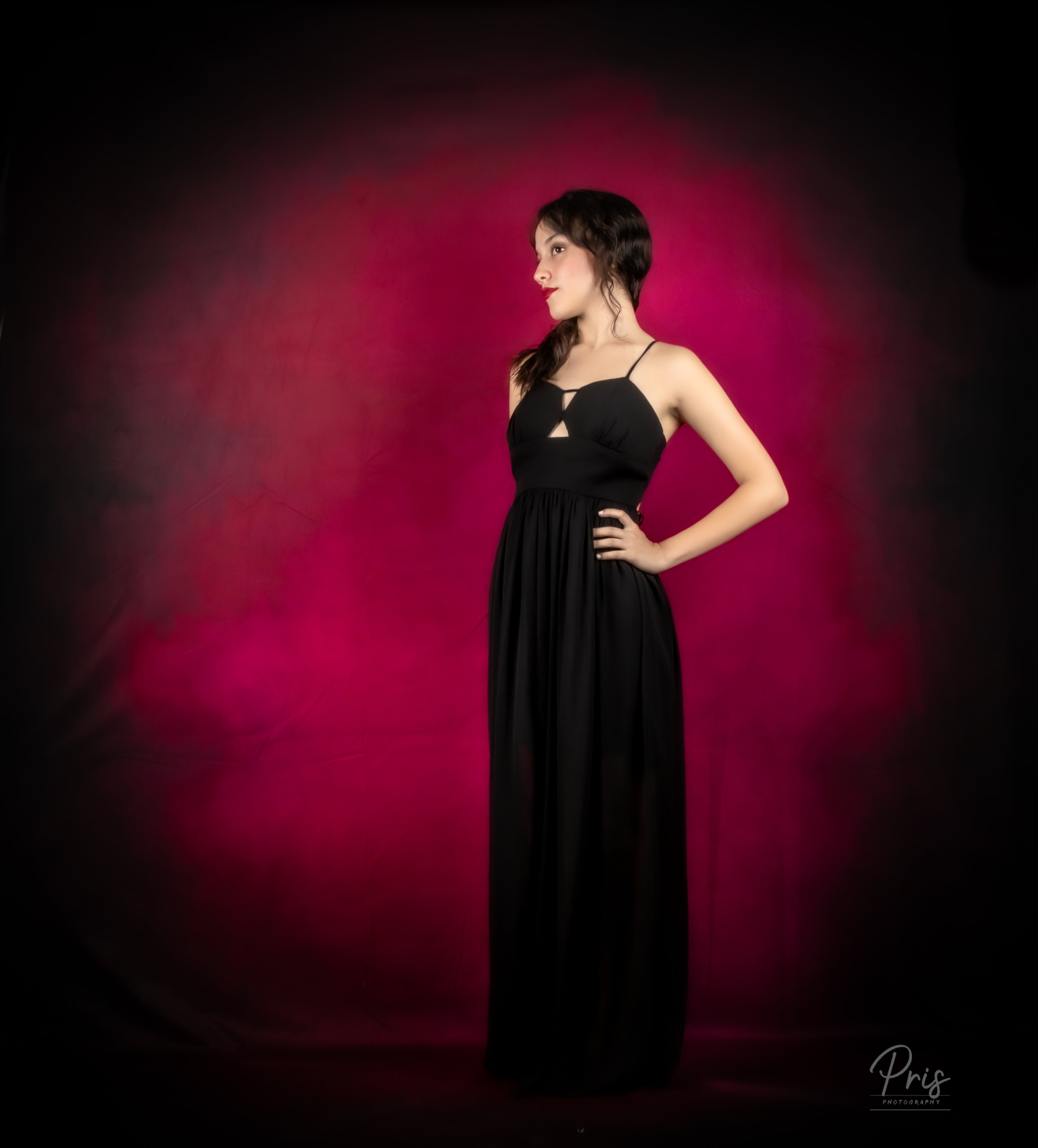 Kate Abstrait Rouge Rose Foncé Toile de fond pour la photographie
