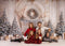 Kate Arbres de Noël Cadeaux Cheminée Rétro Toile de fond conçue par Emetselch - Kate Backdrop FR