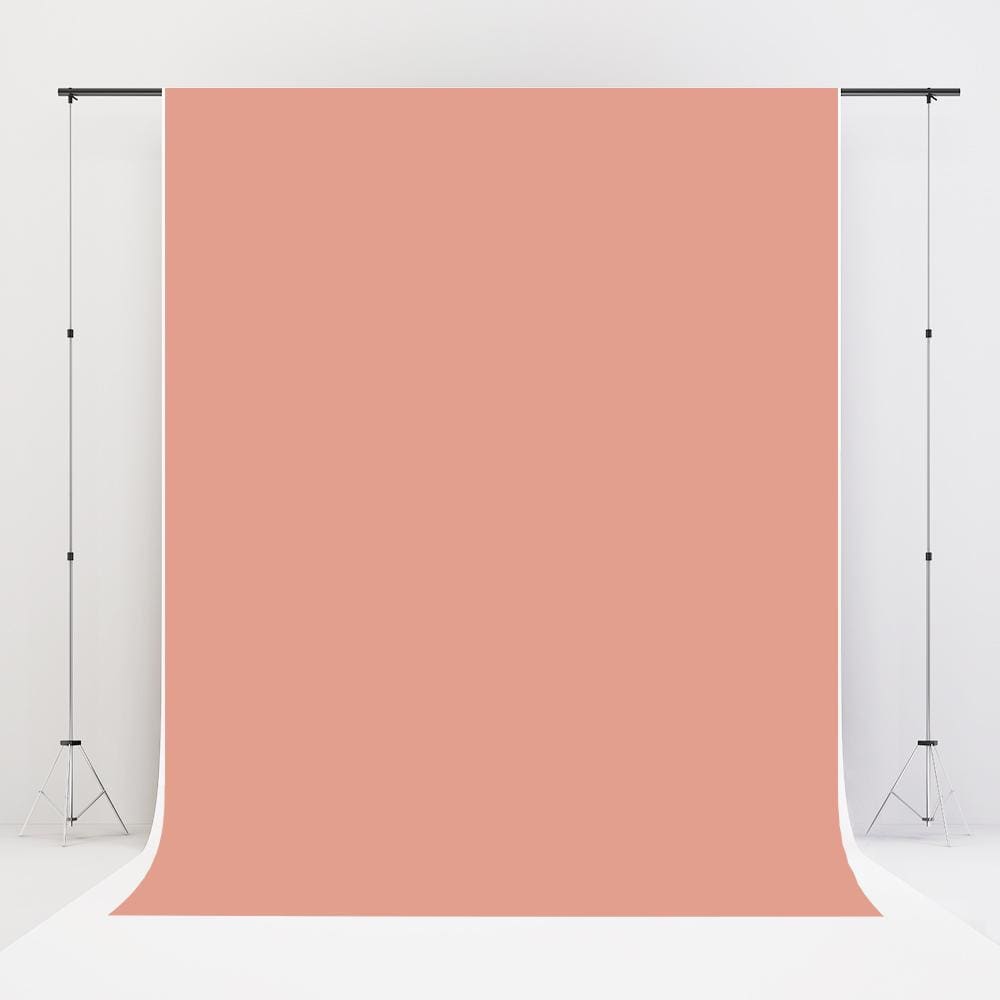Kate Couleur unie Pêche Toile de fond Photographie de portrait - Kate Backdrop FR