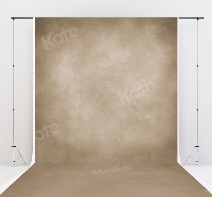 Kate Sweep Mur-à-Sol Marron clair Abstrait Toile de fond pour la photographie - Kate Backdrop FR