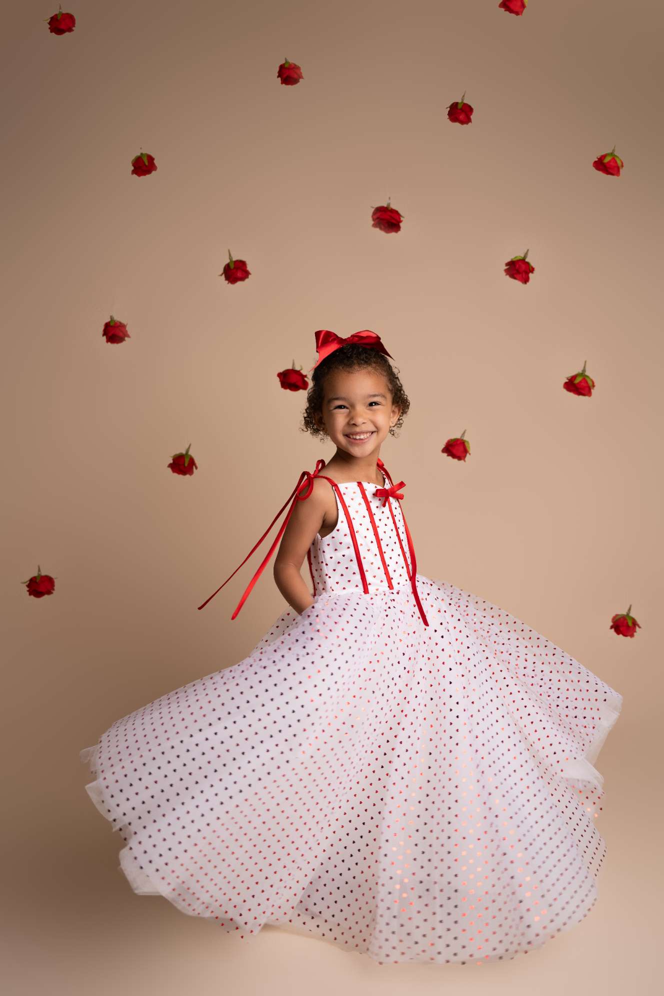 Kate Saint-Valentin Paillettes Robe de soirée Enfant Pour la Photographie - Kate Backdrop FR