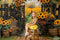 Kate Automne Tournesol Panier Chemin Toile de fond+Chemin en Bois Herbe Sol Toile de fond