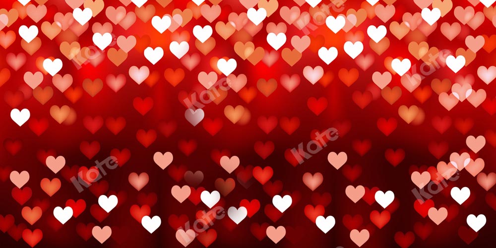 Kate Bokeh Saint Valentin Rouge Amour Toile de fond conçue par Kate Image