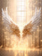 Kate Doré Ailes de plumes Fenêtre Toile de fond conçue par Chain Photographie - Kate Backdrop FR