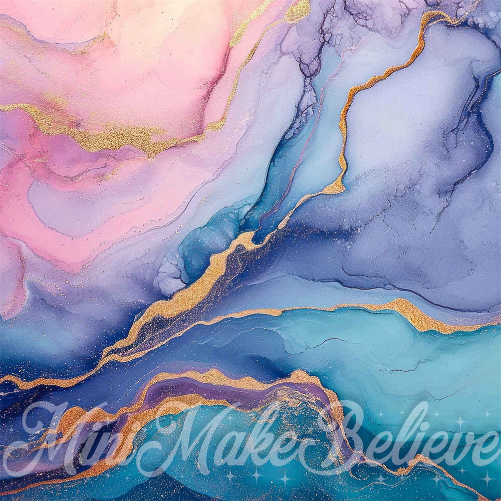 Kate Pastel Mur de Marbre Toile de fond conçue par Mini MakeBelieve - Kate Backdrop FR