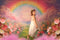 Kate Été Rose Fleur Champ Arc-en-ciel Toile de fond conçu par Emetselch - Kate Backdrop FR