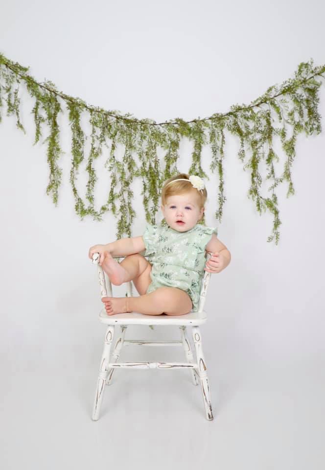Kate Couleur unie Blanc Toile de fond Photographie de portrait