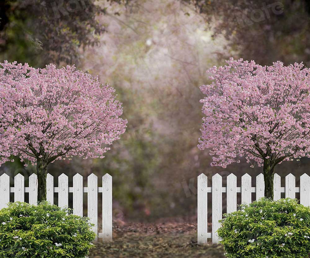 Kate Printemps Jardin Fleurs de cerisier Toile de fond pour la photographie - Kate Backdrop FR