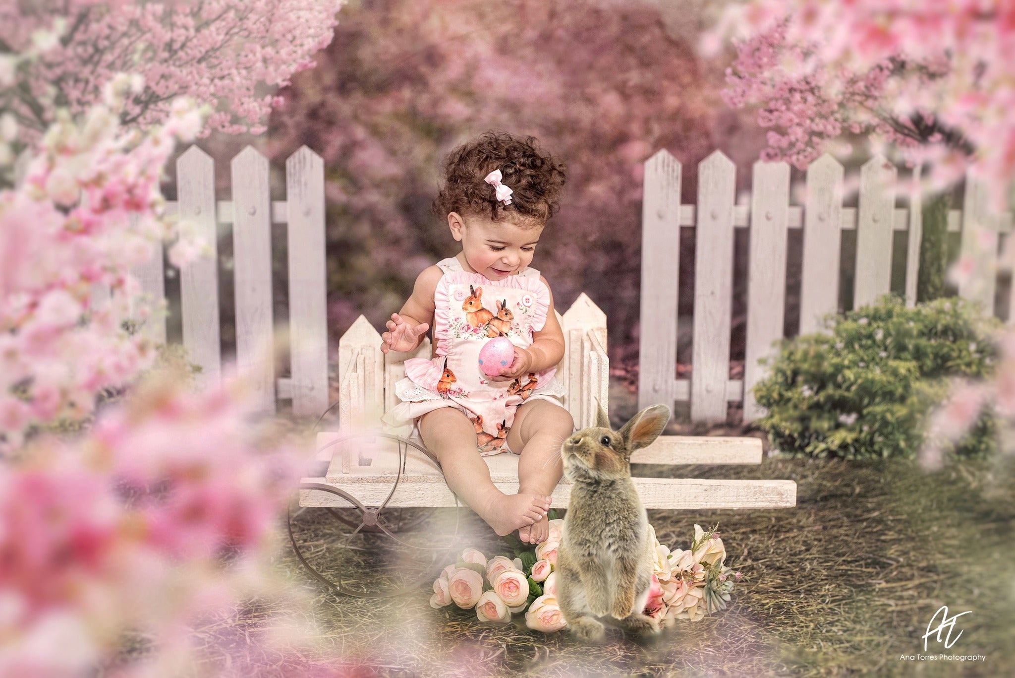 Kate Printemps Jardin Fleurs de cerisier Toile de fond pour la photographie - Kate Backdrop FR