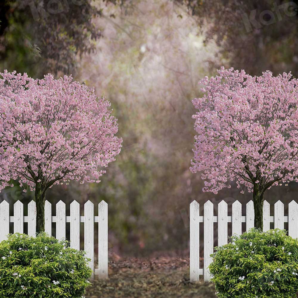 Kate Printemps Jardin Fleurs de cerisier Toile de fond pour la photographie - Kate Backdrop FR