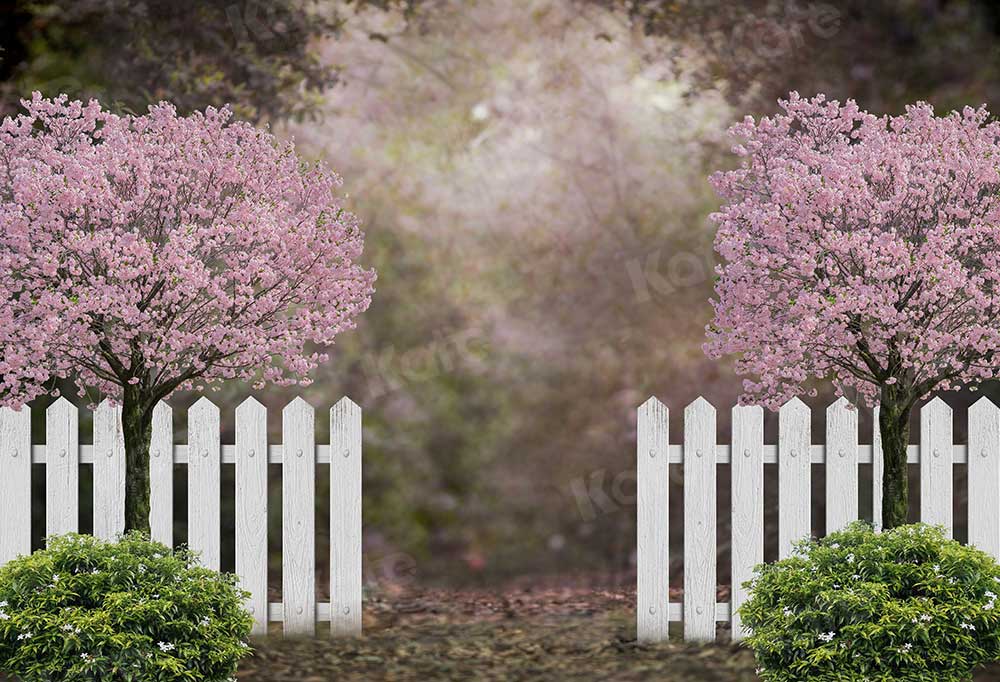 Kate Printemps Jardin Fleurs de cerisier Toile de fond pour la photographie - Kate Backdrop FR