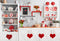 Kate Cuisine Amour Saint-Valentin Toile de fond pour la photographie - Kate Backdrop FR