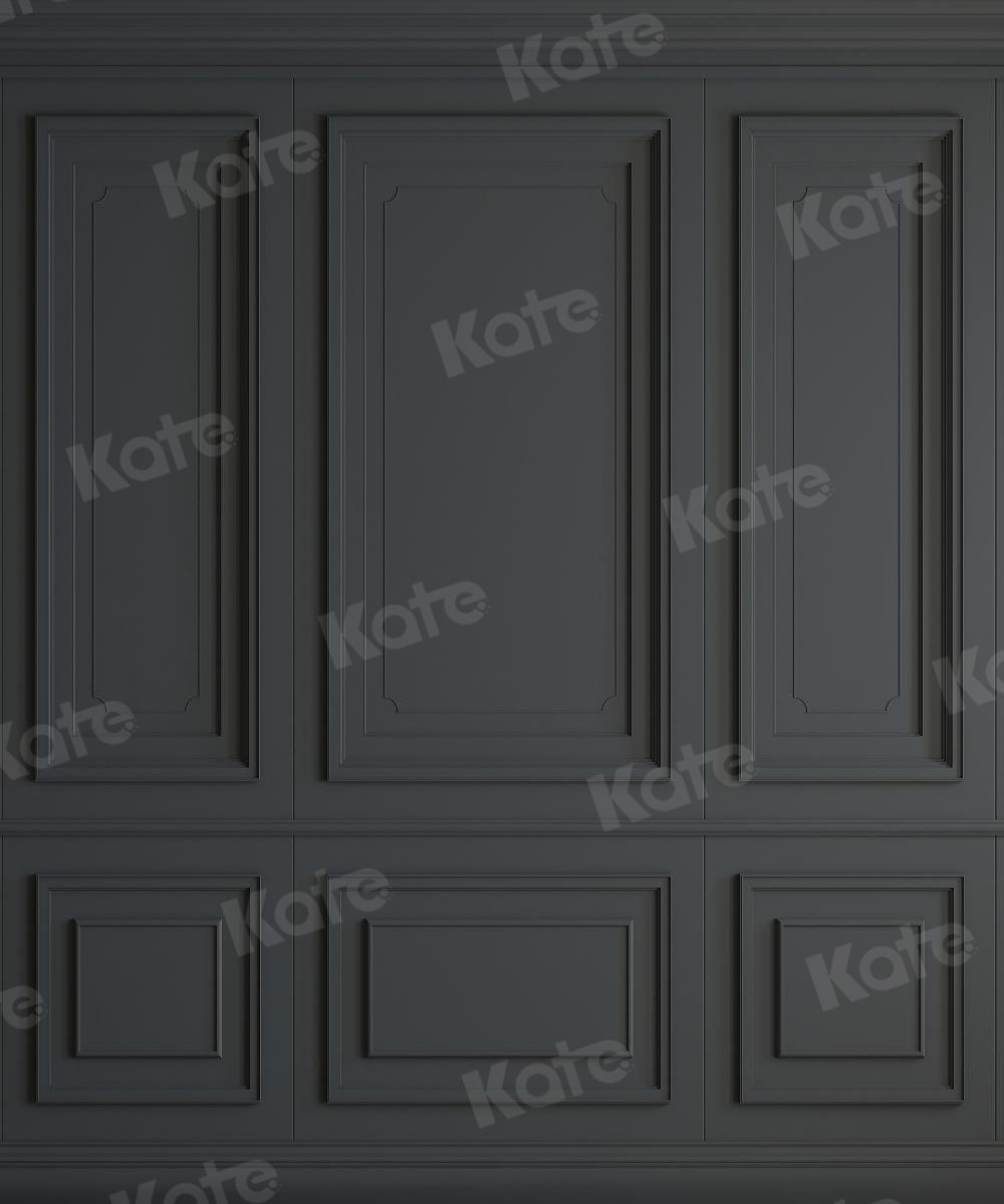 Kate Gris Noir Mur Vintage Toile de fond en Laine pour la photographie - Kate Backdrop FR