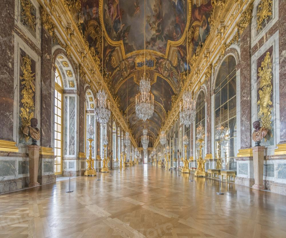 Kate Galerie des Glaces Mariage Palais de Versailles Toile de fond pour la photographie - Kate Backdrop FR