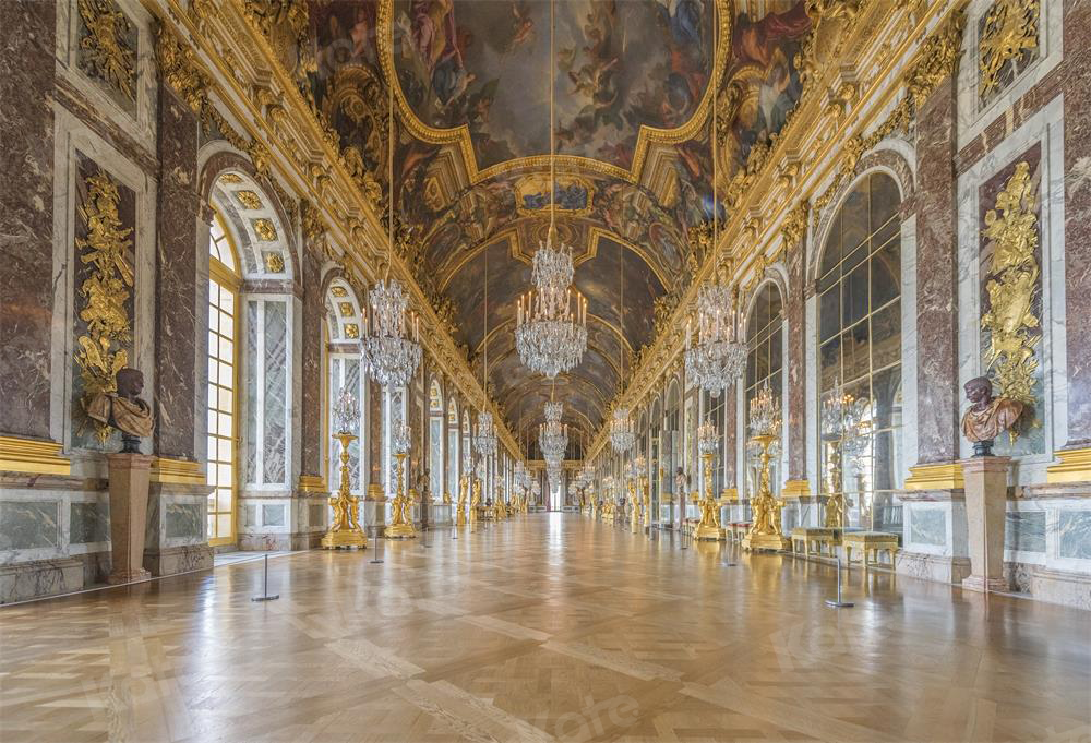 Kate Galerie des Glaces Mariage Palais de Versailles Toile de fond pour la photographie