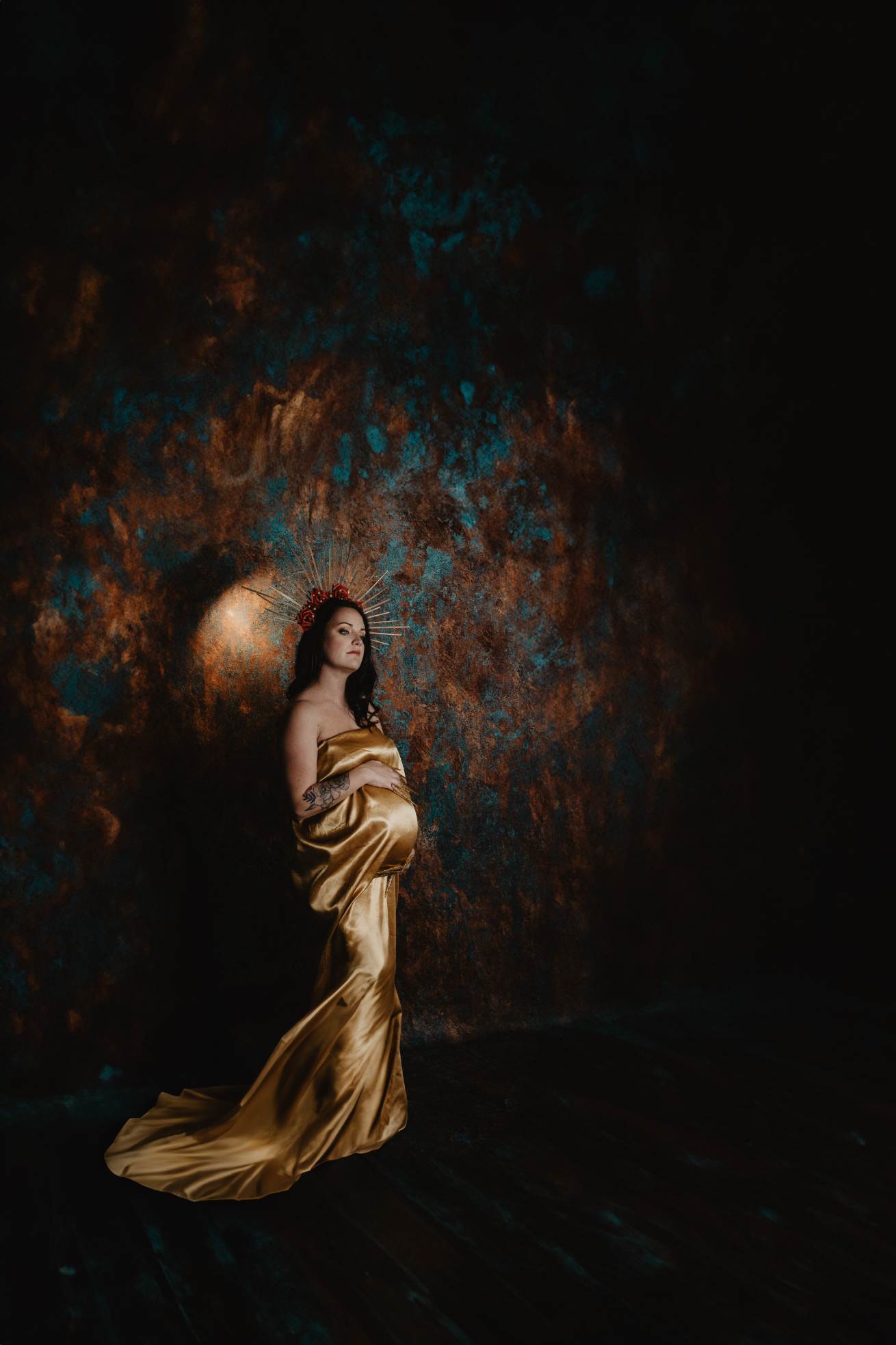 Kate Texture Abstraite Brun Gris acier Toile de fond pour la photographie