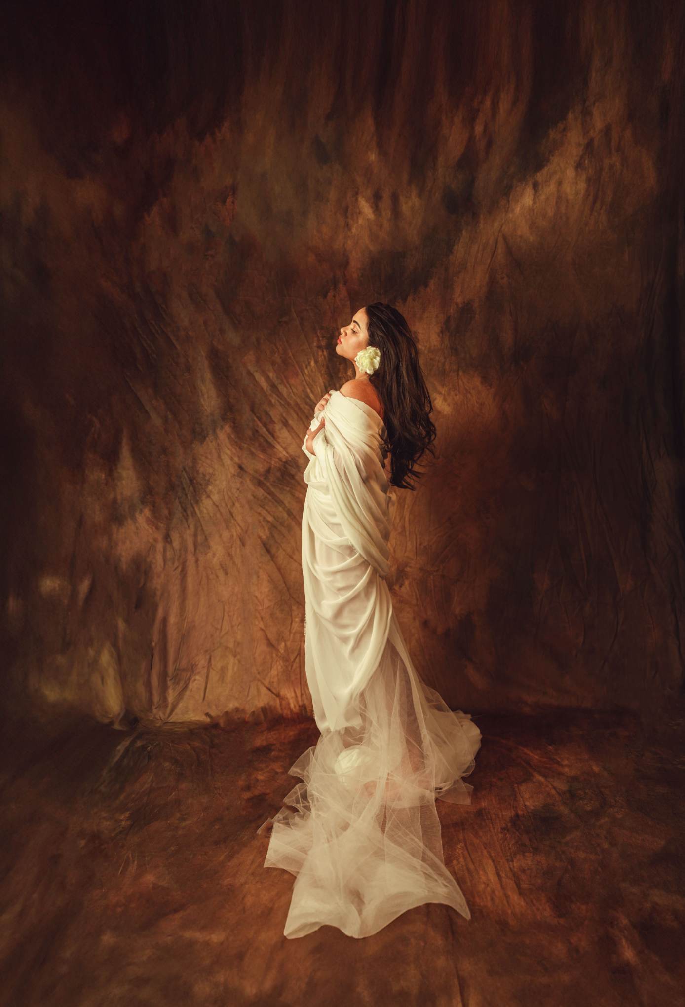 Kate Comme la Peinture à l'huile Texture abstrait Toile de fond pour la photographie - Kate Backdrop FR