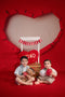 Kate Sweep Mur-à-Sol Saint-Valentin Rouge Déchiré Cœur Toile de fond conçue par Melissa King - Kate Backdrop FR