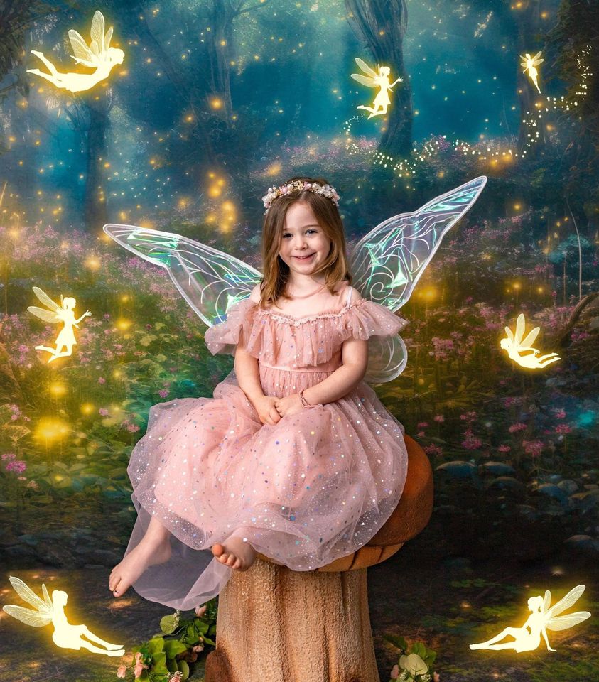 Kate Enchanté Printemps Fée Forêt Toile de fond conçue par Mandy Ringe - Kate Backdrop FR