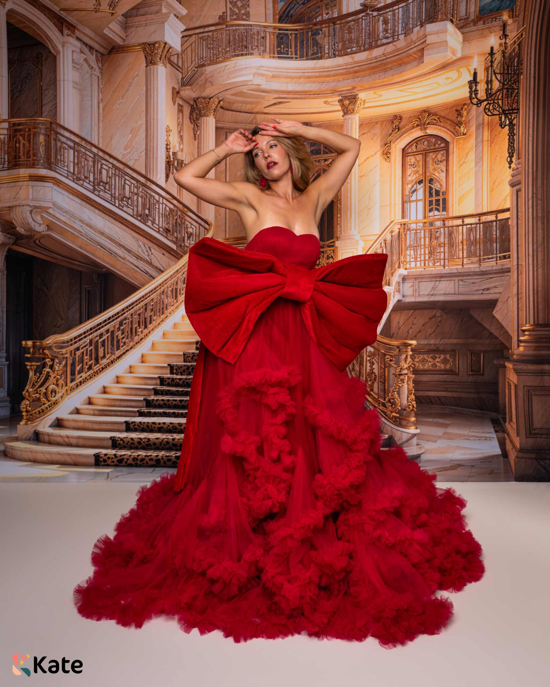 Kate Architecture Rétro Luxueux Escaliers Toile de fond conçue par Emetselch
