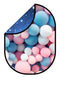 Kate Double-face Ciel Étoile Nuit/Ballons Cake Smash Toile de fond Pliable 5x6.5pi(1.5x2m) - Kate Backdrop FR