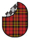 Kate Double-face Noir Gris Diamant/Rouge Plaid Rétro Toile de fond Pliable 5x6.5pi(1.5x2m) - Kate Backdrop FR