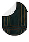 Kate Double-face Mur Rétro Blanc/Noir Doré Toile de fond Pliable 5x6.5pi(1.5x2m) - Kate Backdrop FR
