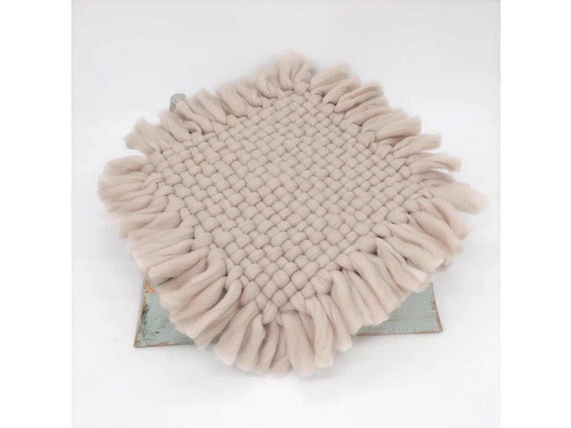 Kate Pompon Tressé Nouveau-né Accessoires Studio Photo Couverture en Fausse Fourrure - Kate Backdrop FR