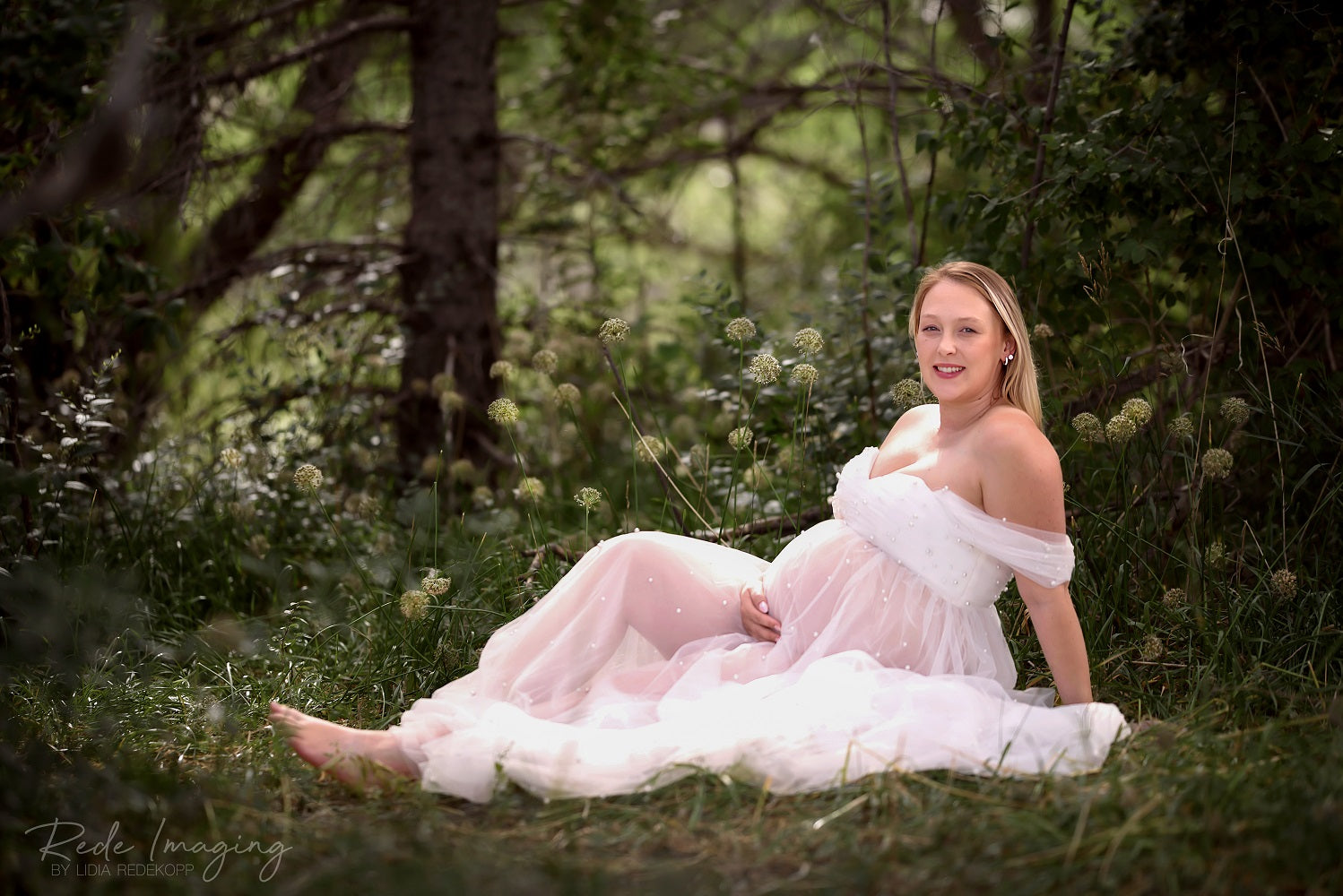 Kate Maille Sans bretelles Longue Robe de Grossesse pour Séance Photo - Kate Backdrop FR