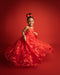 Kate Saint-Valentin Rouge Broderie Robe Enfant Pour la Photographie - Kate Backdrop FR