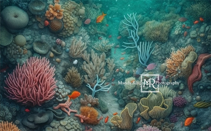 Kate Tapis de sol en caoutchouc Sous-marin Récif conçu par Mandy Ringe Photography