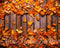 Kate Automne Orange Feuilles Tapis de sol en Caoutchouc conçue par Mini MakeBelieve - Kate Backdrop FR
