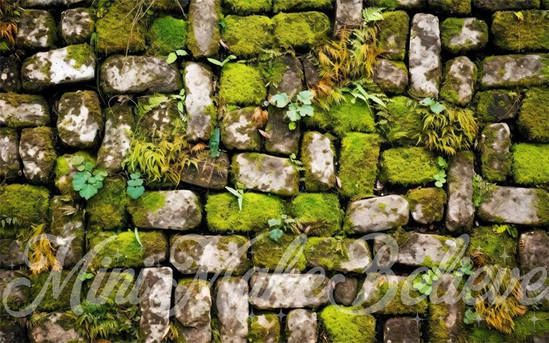 Kate Vert Mousse Pavé Tapis de sol en Caoutchouc conçue par Mini MakeBelieve - Kate Backdrop FR
