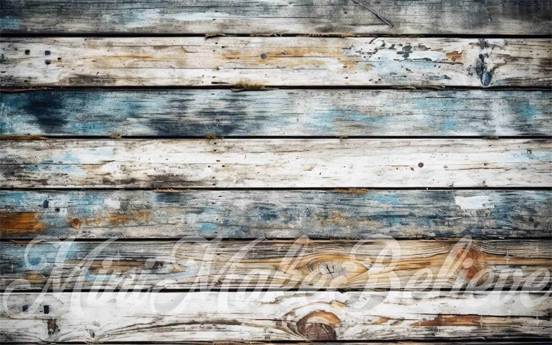 Kate Été Plancher Bois Tapis de sol en Caoutchouc conçue par Mini MakeBelieve - Kate Backdrop FR