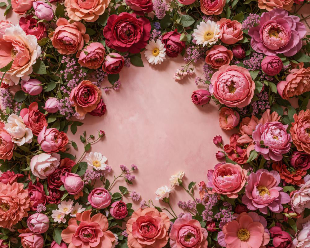 Kate Nouveau-né Fleur Rose Tapis de sol en Caoutchouc pour la photographie - Kate Backdrop FR