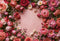 Kate Nouveau-né Fleur Rose Tapis de sol en Caoutchouc pour la photographie - Kate Backdrop FR