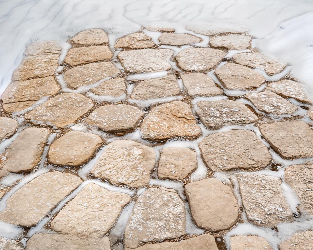 Kate Pierre Neige Hiver Tapis de sol en Caoutchouc pour la photographie