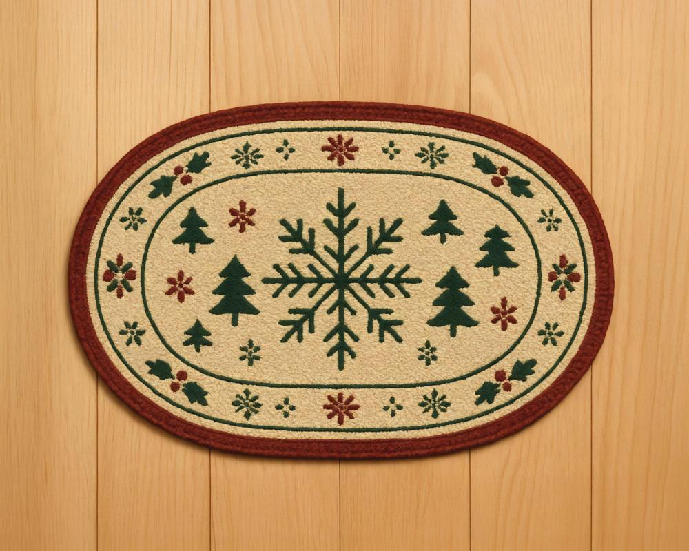 Kate Bois Tapis Sapin Noël Tapis de sol en Caoutchouc pour la photographie