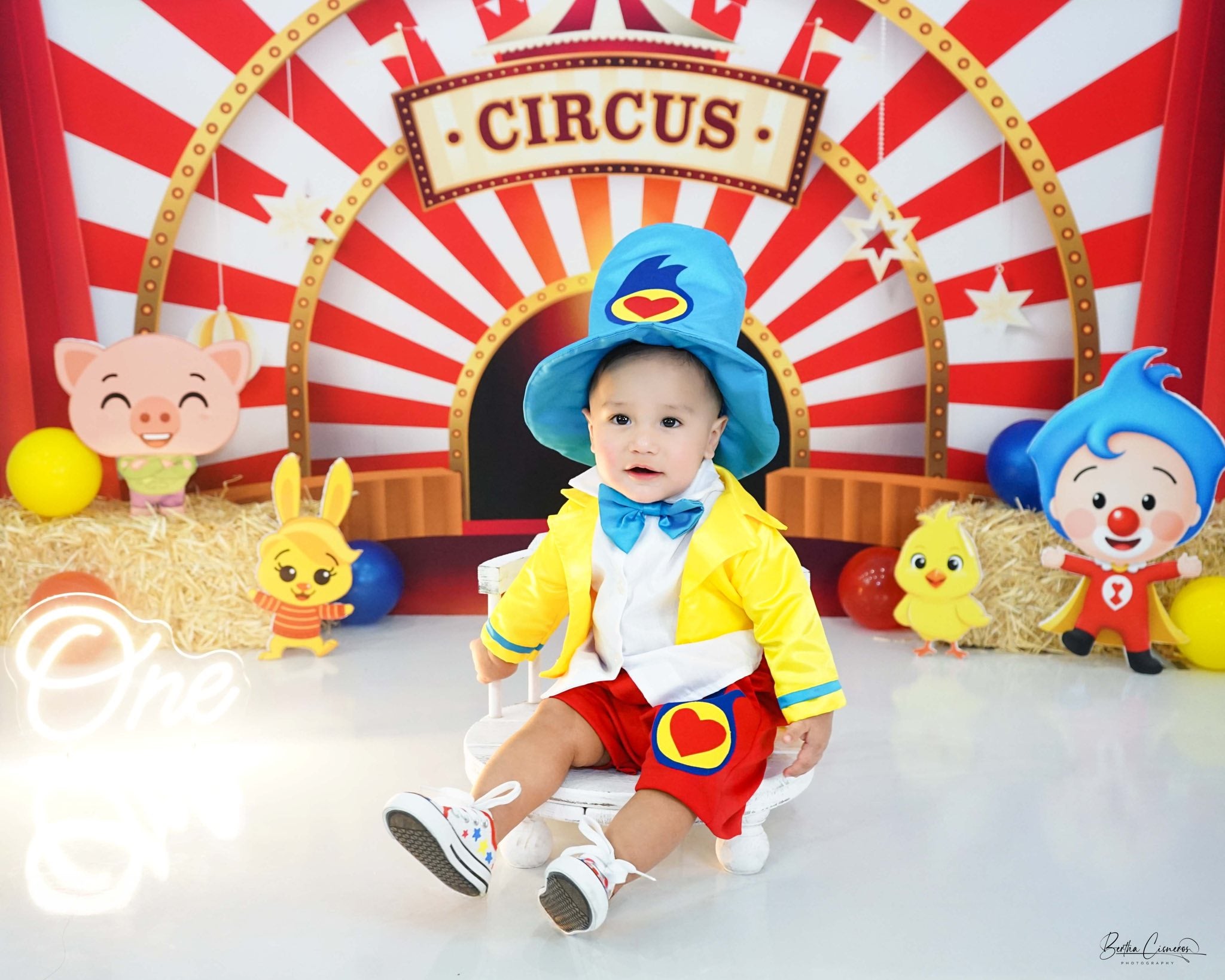 Kate Rouge Scène Cirque Enfant Toile de fond pour la photographie - Kate Backdrop FR