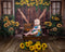 Kate Été Tournesols Porte en bois Toile de fond conçue par Emetselch - Kate Backdrop FR