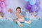 Kate Ballons Enfants Anniversaire Toile de fond conçu par Megan Leigh photographie - Kate Backdrop FR