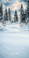 Kate Sweep Mur-à-Sol Hiver Forêt Neige Arbres Toile de fond conçue par Emetselch