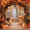 Kate Automne Arche Feuilles Lumières Toile de fond conçue par Emetselch
