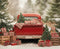 Kate Noël Camion Cadeaux Sapins Toile de fond en Laine conçue par Emetselch - Kate Backdrop FR