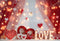 Kate Saint Valentin LOVE Cœurs Lumière Toile de fond conçue par Emetselch - Kate Backdrop FR