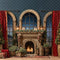 Kate Noël Cheminée Sapins Fenêtres Toile de fond conçue par Emetselch - Kate Backdrop FR