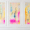 Kate Mur Rétro Art Abstrait Coloré Toile de fond conçue par Mini MakeBelieve