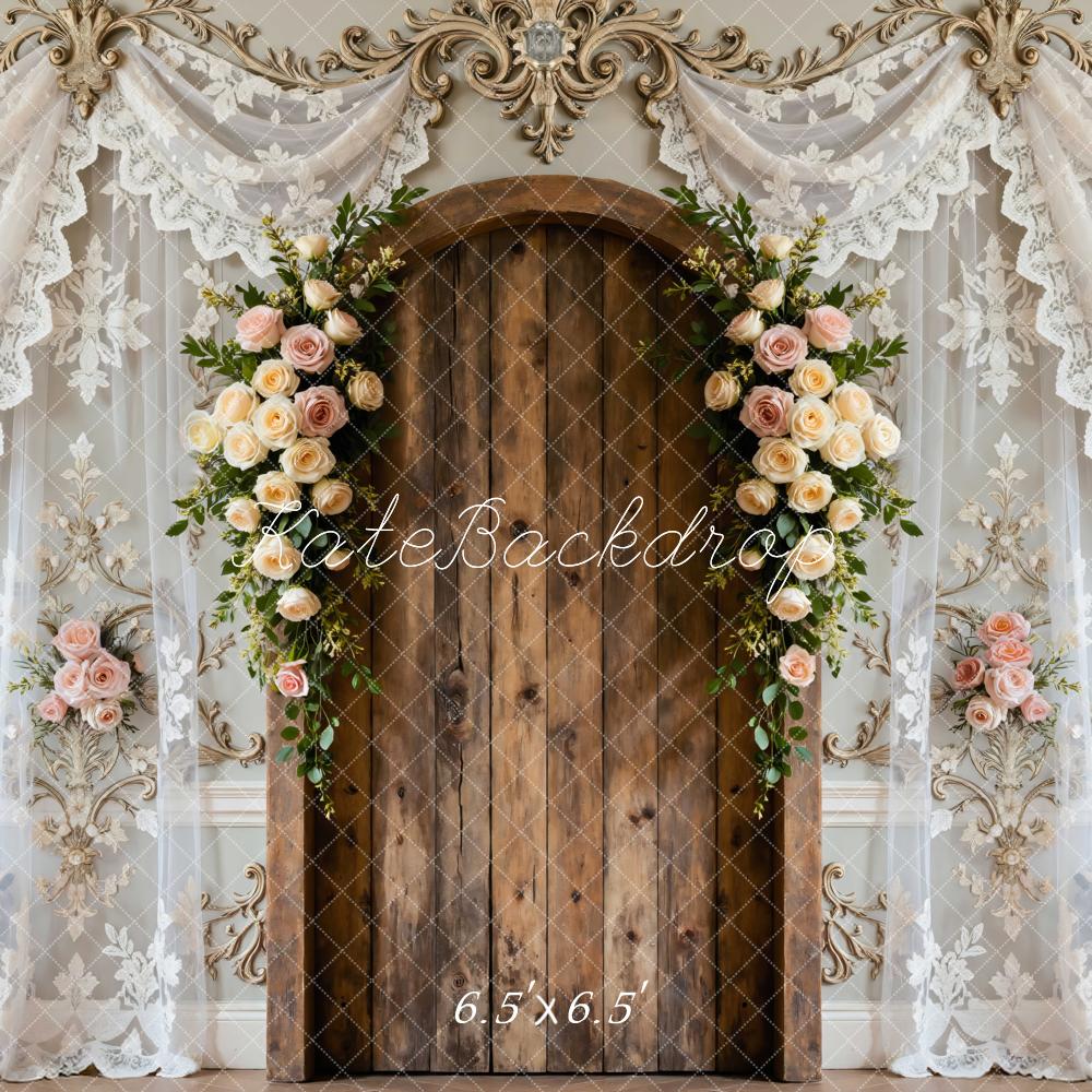 Kate Fleurs Arche Mariage Rideaux Toile de fond conçue par Mini MakeBelieve - Kate Backdrop FR